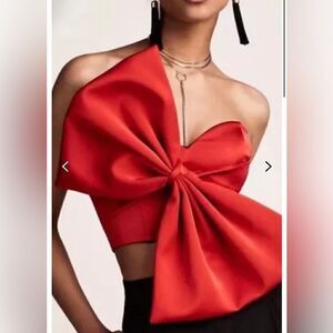 Bow Crop tube top